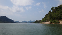 De Mekong vanuit een longtail boot