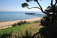 Cowes jetty en beach