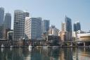 Skyline vanuit Darling Harbour