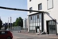 De verbinding tussen de brouwerij en de proeverij