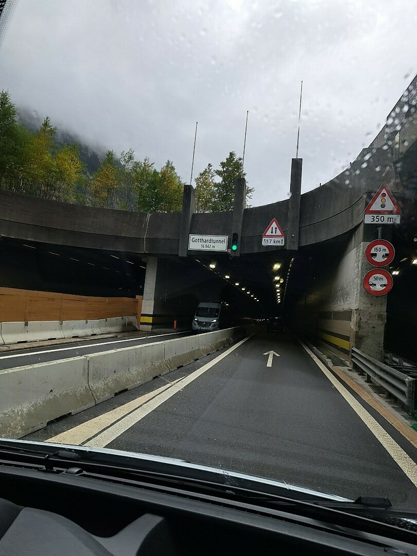 Ingang tunnel St Gotthard
