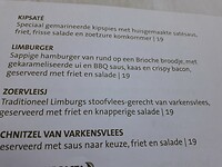 menukaart