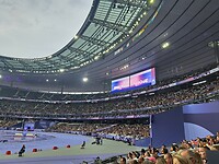 We zijn binnen in het Stade de France