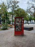 Bibliotheek in het park