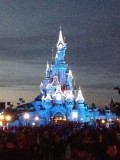 Disney paleis in kerstsfeer