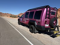 Pink jeep