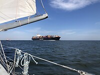 Tegenligger op de Elbe