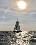 Kalista op de Elbe 8 uur in de ochtend