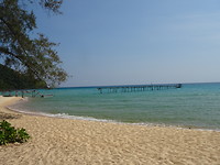 Sunset beach op koh rong sanloem