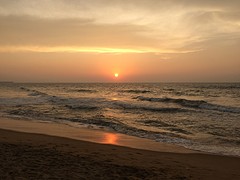 Zonsondergang in Negombo