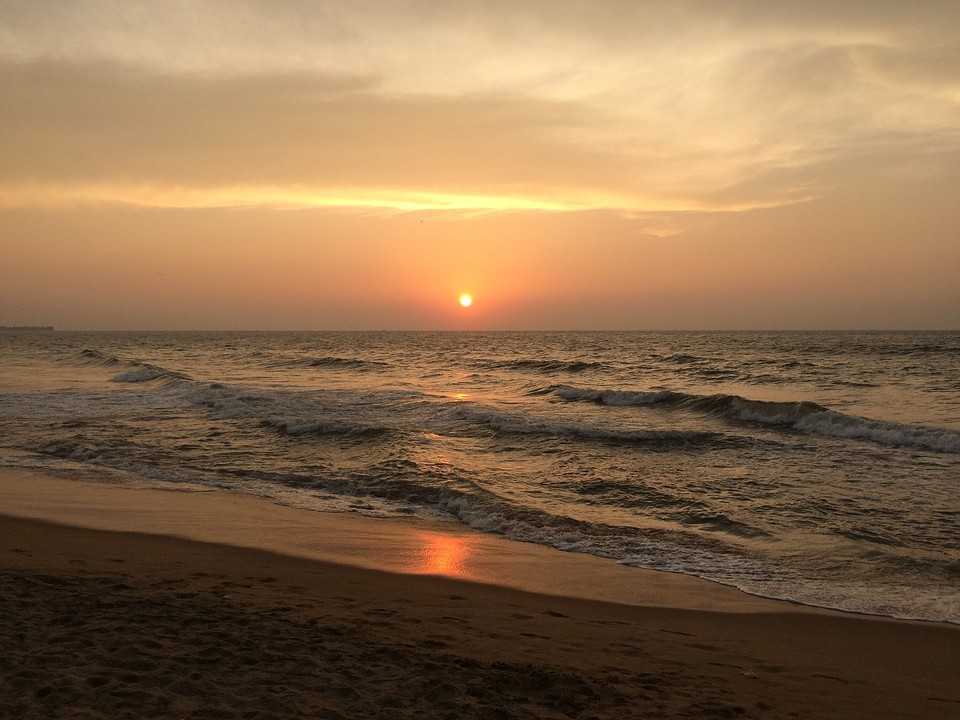 Zonsondergang in Negombo