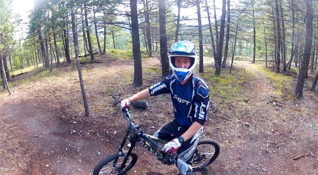 Downhill riding