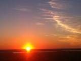 Sunset on the sandblow