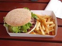 Burger in Hanmer Springs