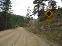Abfahrt zur River Road