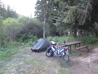 Nachtlager am Cochetopa Creek