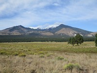 Aussicht zum Humphrey Peak bei Flagstaff