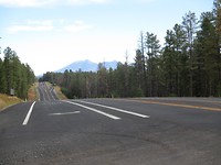 Blick zurueck Richtung Flagstaff Highway 179