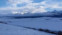 Endlich Sicht auf die Berge