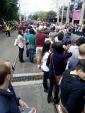 St Kilda Pride March met Chris (linksonder, niet gay)