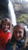 Selfie met Basia bij de Paddys River Falls