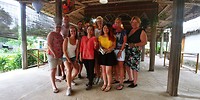 De kookworkshop groep met een paar Zwitserse en Belgische gasten