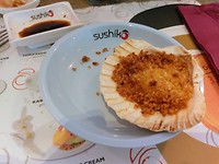 Lekker sushi eten onderweg