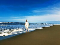 Strand waar de schilpadden in juli weer hun eieren leggen