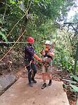 Voor de eerste keer zipline