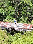 Tarzan swing , Folkert ging er helemaal voor.