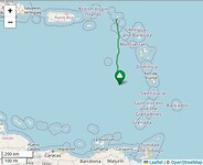 Oversteek Caribische zee naar het zuiden