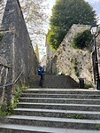 Trappen omhoog naar de kathedraal
