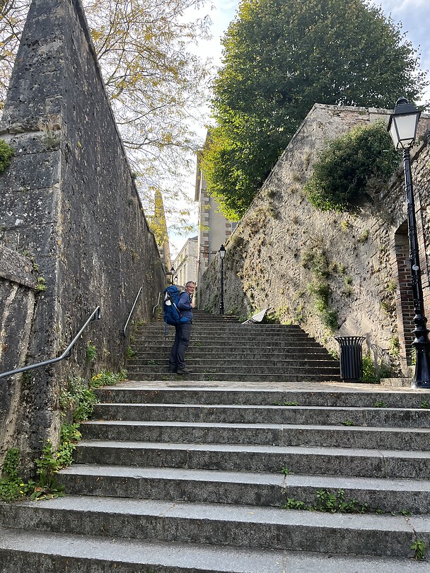 Trappen omhoog naar de kathedraal