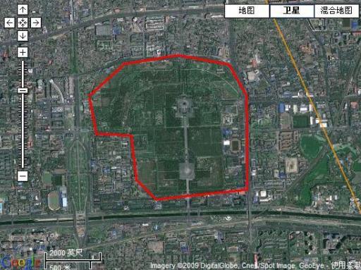 luchtfoto temple of heaven