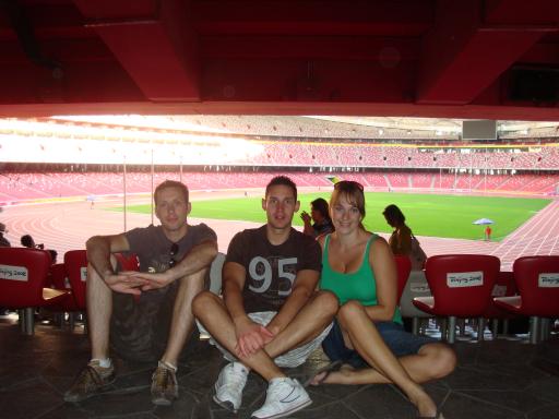 Wij in het olympische stadion
