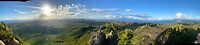 Panorama op de berg