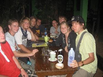 De groep van het hostel
