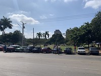 Oldtimers en taxi’s in Havana