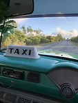 De mooie taxi naar Cayo Coco