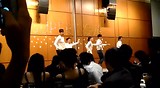 K-pop boyband formal dinner