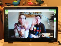 Skype gesprek
