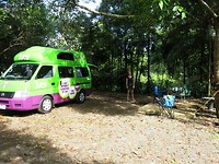eerste campingplaatsje met onze camper