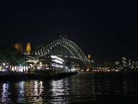 Harbour bridge by night