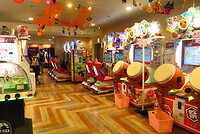 Het drumspel in de arcade