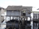 Nzulezo, dorp op palen.