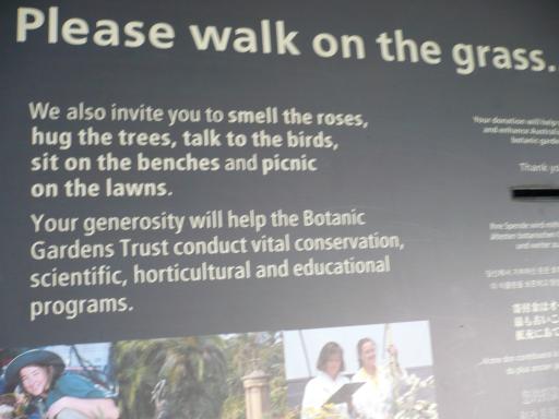 Leuk Bord bij Botanic Gardens