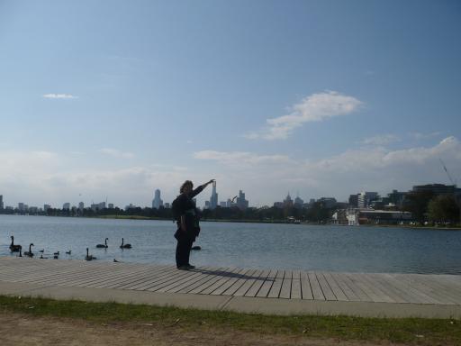 Uitzicht vanuit Albert park