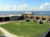 Wat er nog over is van Fort Sumter