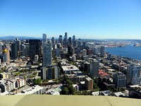 Seattle vanaf grote hoogte