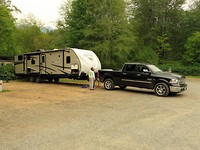 Grote caravan zonder mover